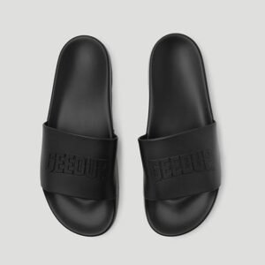 Core Logo Emboss Slides Black