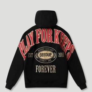 PFK Company Hoodie Black/Red/Cream