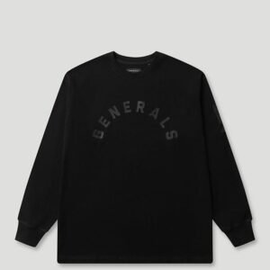 Generals Classic Fit Longsleeve T-Shirt Jet Black