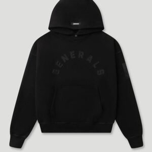Generals Oversized Hoodie Jet Black