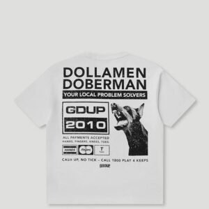 Dollamen Dobermann T-Shirt White/Black