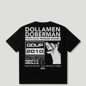 Dollamen Dobermann T-Shirt Black/White
