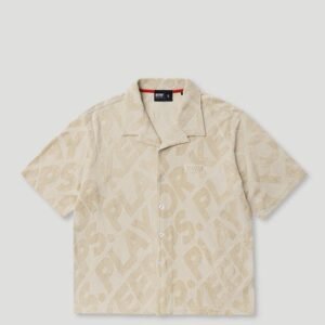 PFK Jacquard Button Shirt Beige
