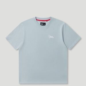 Micro Handstyle T-Shirt Washed Blue/White
