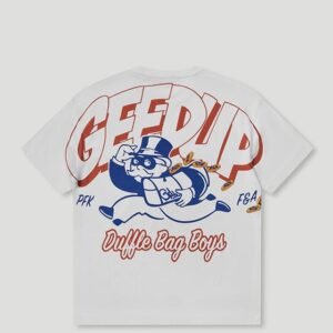 Duffle Bag Boys T-Shirt White/Red/Blue