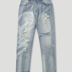 Handstyle Denim Pant Washed Blue