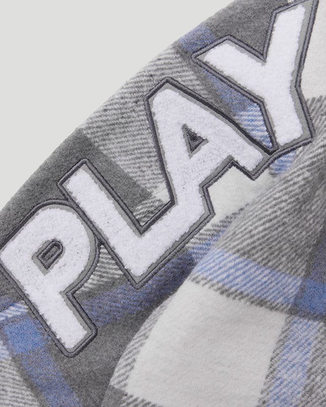PFK Flannel Jacket Lil Don Grey Blue/Cream - Image 4