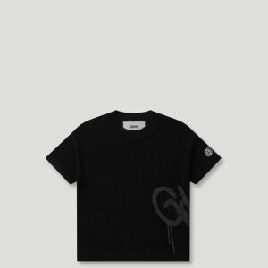 Handstyle Logo Knitted Lil Don Tee Black/Grey