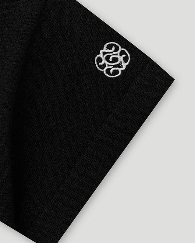Handstyle Logo Knitted Lil Don Tee Black/Grey - Image 4