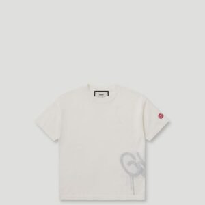 Handstyle Logo Knitted Lil Don Tee Cream/Grey