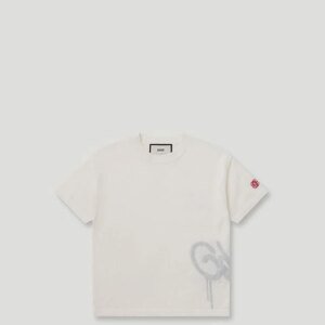 Handstyle Logo Knitted Lil Don Tee Cream/Grey