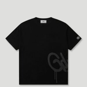 Handstyle Logo Knitted Tee Black/Grey