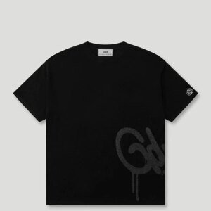 Handstyle Logo Knitted Tee Black/Grey