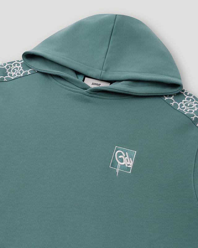 Mono Logo Tape Hoodie Matcha - Image 2