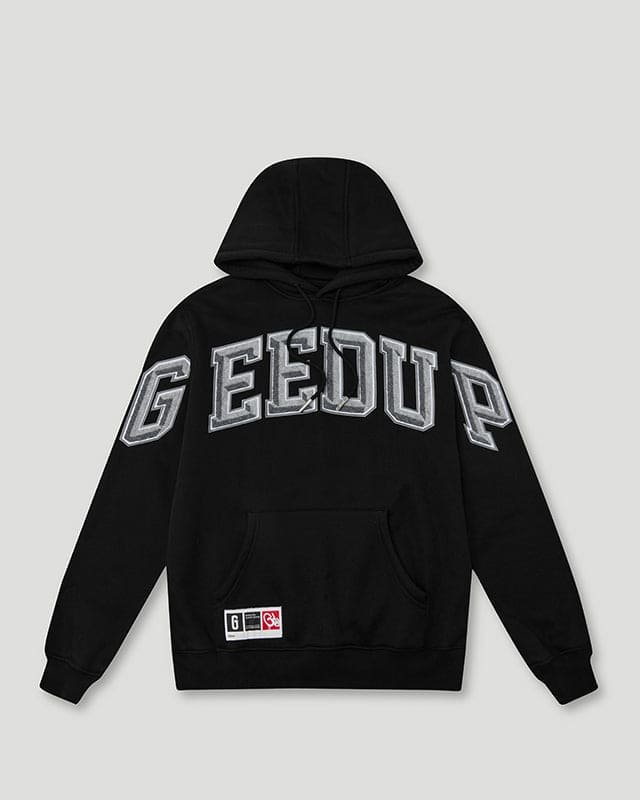 Team Logo 3D Hoodie Black/Grey
