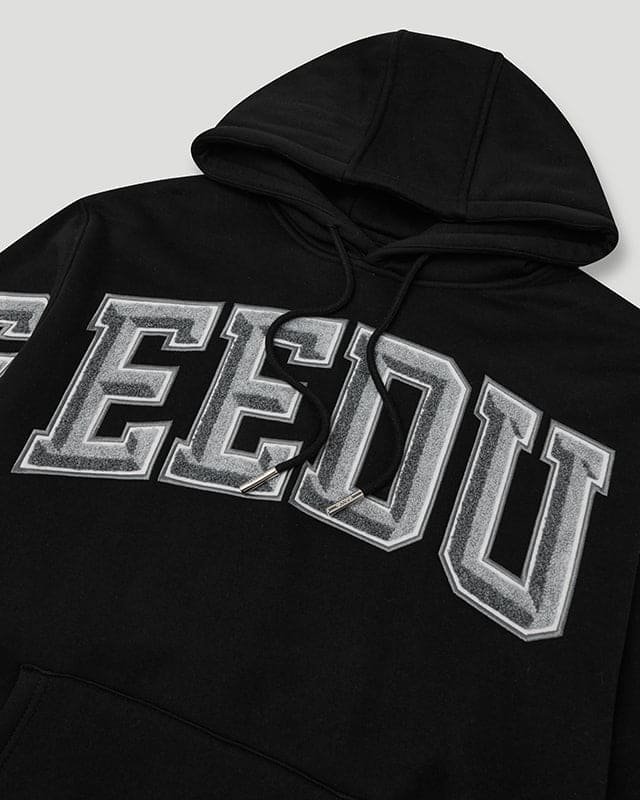 Team Logo 3D Hoodie Black/Grey - Image 2