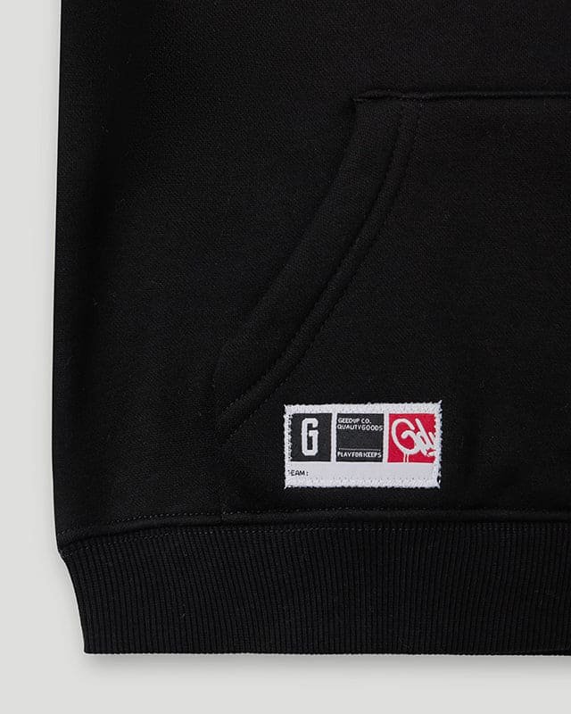 Team Logo 3D Hoodie Black/Grey - Image 3