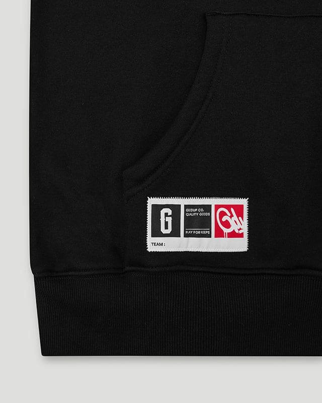 Team Logo 3D Hoodie Black/Grey - Image 4