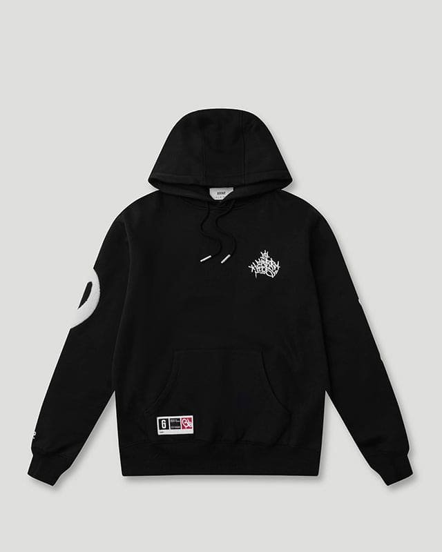 Wildstyle PFK O/S Hoodie Black/White - Image 2