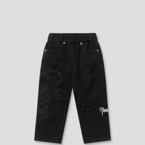 Lil Don's Distressed Denim Black