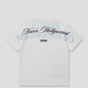 Always Neighbourhood Tee - White/Baby Blue