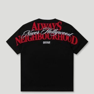 Always Neighbourhood Tee - Black/Red