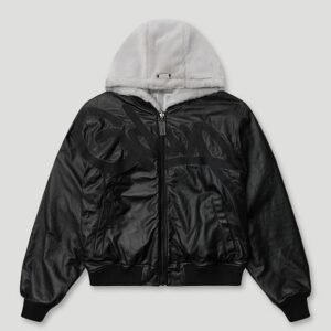 Handstyle Team Logo Reversible Leather/Faux Fur Jacket