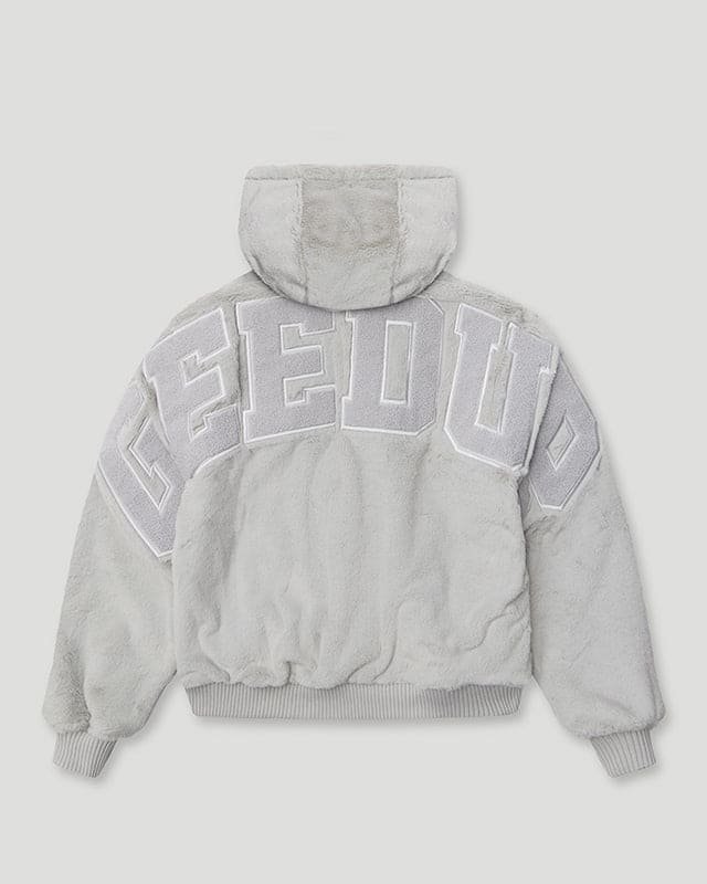 Handstyle Team Logo Reversible Leather/Faux Fur Jacket - Image 2