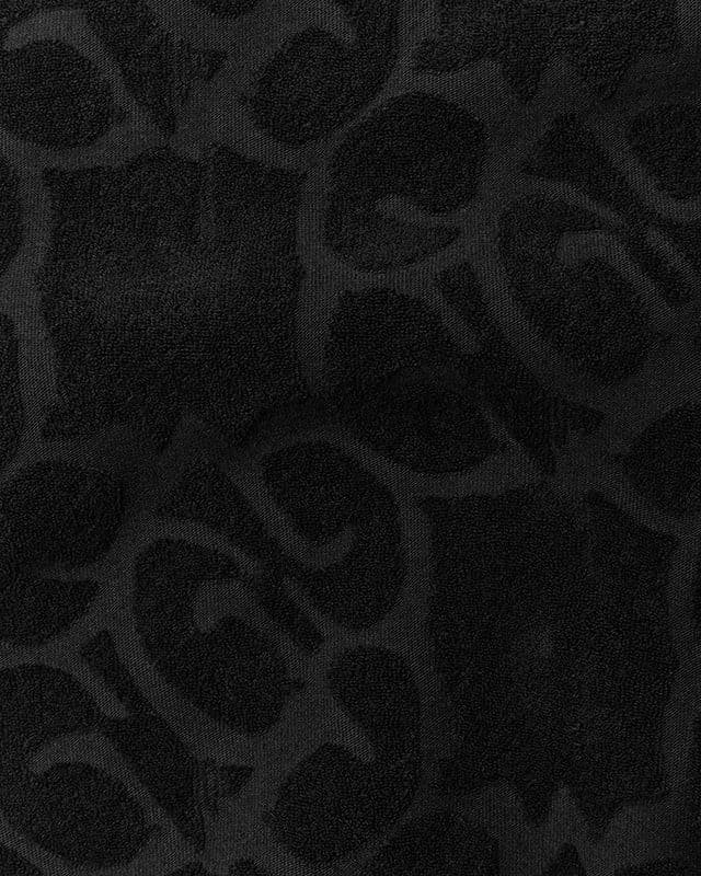 Mono Logo Jacquard Monogram Hoodie Black - Image 4