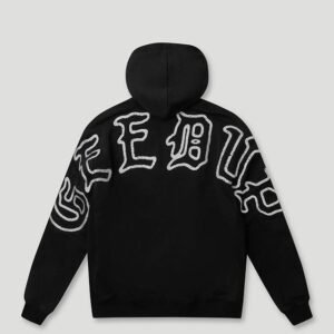 Ol' English Oversized Hoodie Black