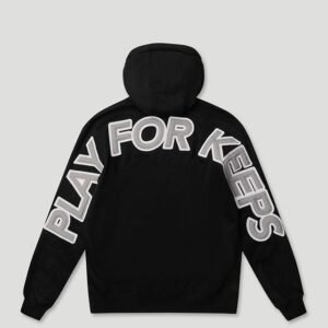 PLAY FOR KEEPS O/S Hoodie Black/Grey