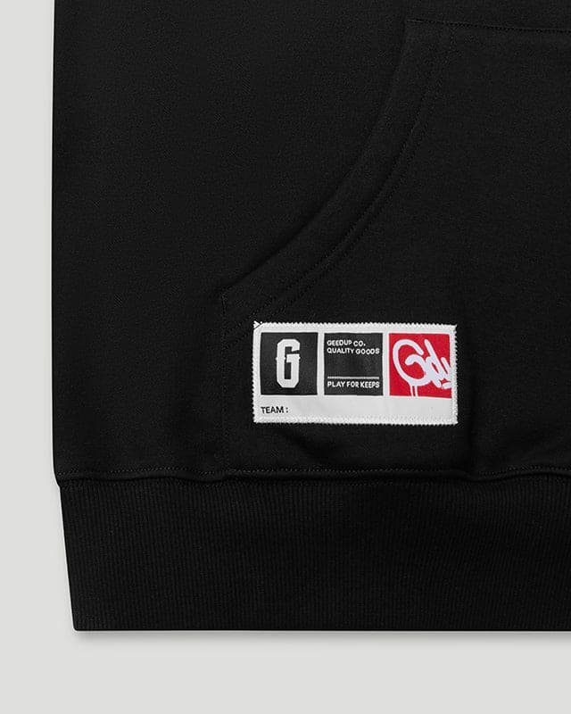 PLAY FOR KEEPS O/S Hoodie Black/Grey - Image 4