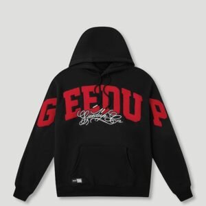 Team Logo/Handstyle Hoodie Black/Red