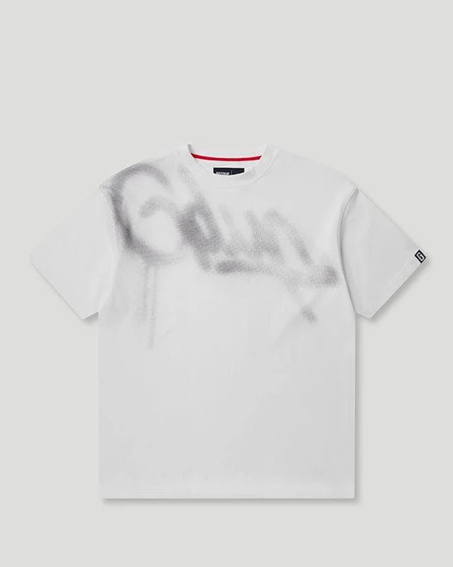Handstyle Halftone T-Shirt White/Grey