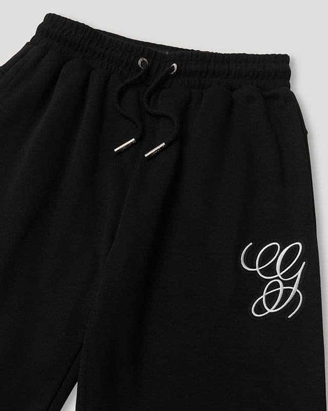 Team Logo Cursive Trackpant Black/Grey - Image 3