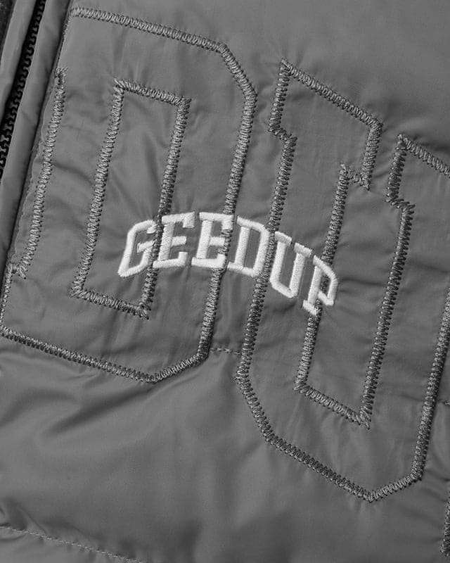 Handstyle/Team Logo Puffer Vest Black/Grey - Image 7