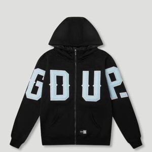 G.D.U.P Zip Hoodie Black/Cool Blue
