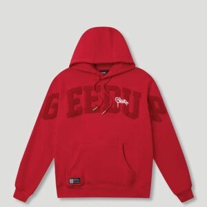 Team Logo/Handstyle Hoodie Tonal Red