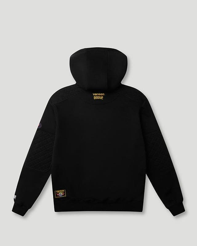 Team Logo x Vanson Hoodie Black - Image 2