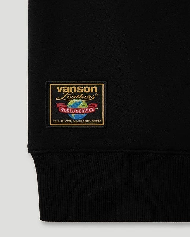 Team Logo x Vanson Hoodie Black - Image 6