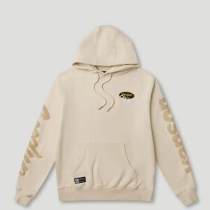 Script Logo x Vanson Hoodie Cream