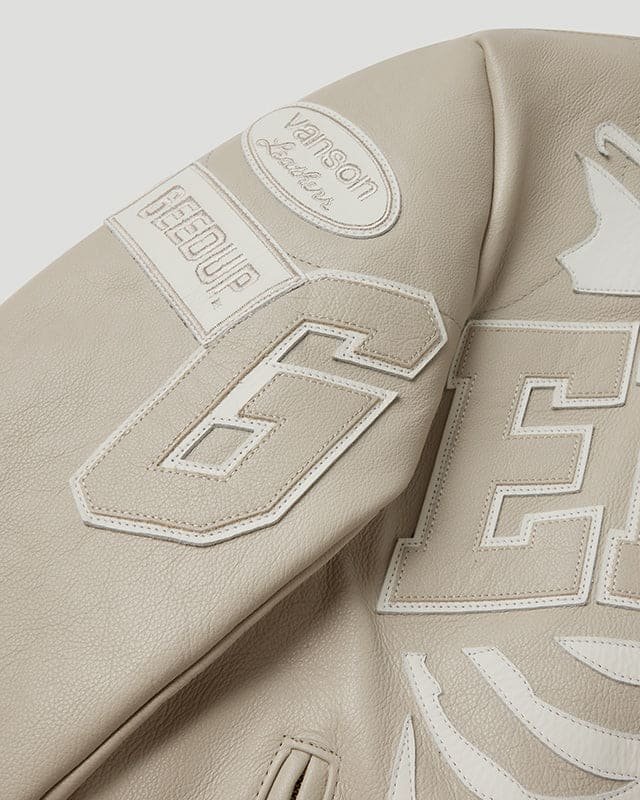 Geedup x Vanson Bones Jacket Bone/White - Image 4